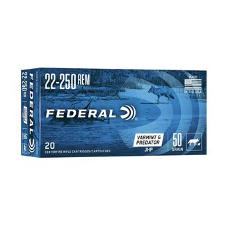 AMERICAN EAGLE Munition Federal  Vermint & Predator  Cal.22-250REM 50GR