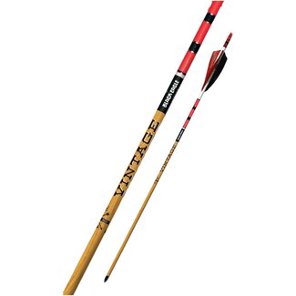 Huntingdoor 12 Flèches Carbone 32" Spine 400 – Plumes Naturelles 4", Pointe 100gr – Idéales Arc Classique, Arc Long & Compound Jusqu'à 45 Lbs