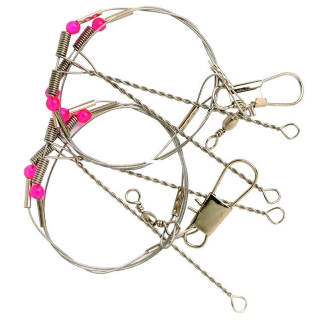 Pucci 30 lbs 19'' Wire Leader 2/pkg