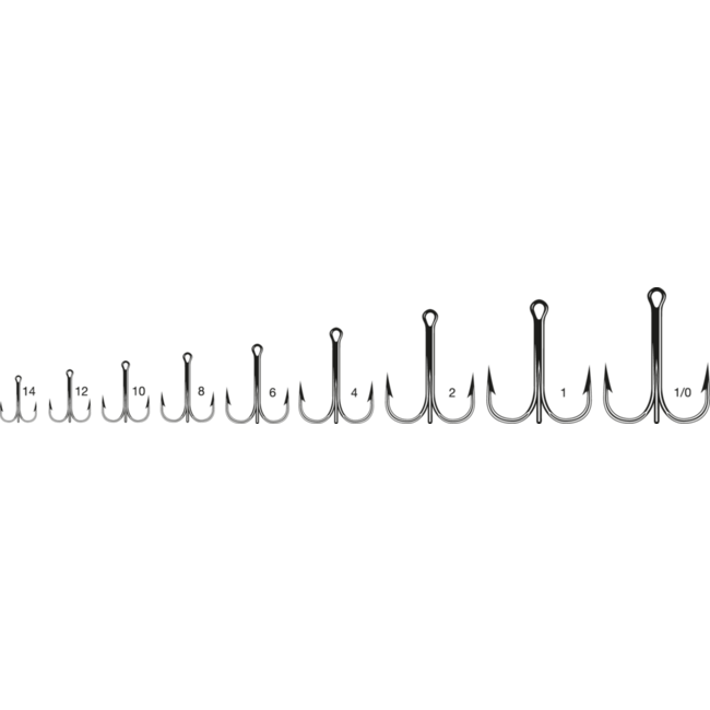 VMC Treble Hook Red 7/pkg