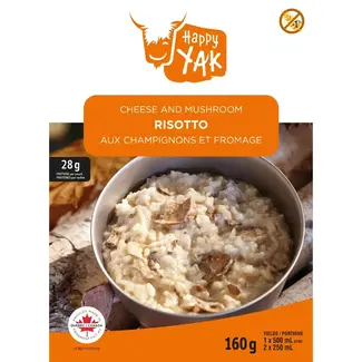 HAPPY YAK Happy Yak Cheese And Mushroom Risotto 160g