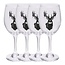 L'ENTREPÔT DU CHASSEUR EDC Deer Wine Glasses 14oz 4/Pkg