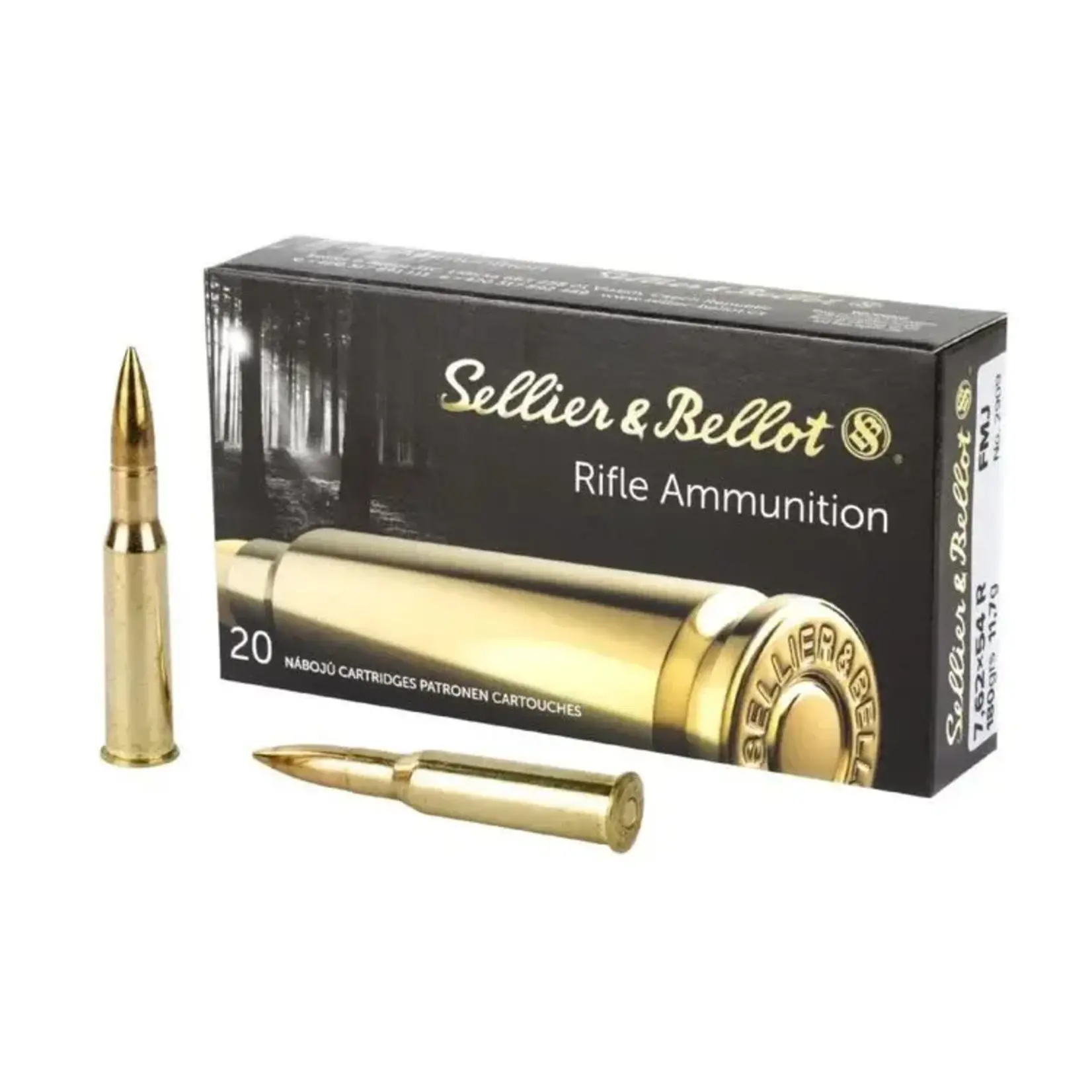 SELLIER & BELLOT Munitions Sellier & Bellot Cal. 7.62X54R 180Gr. FMJ