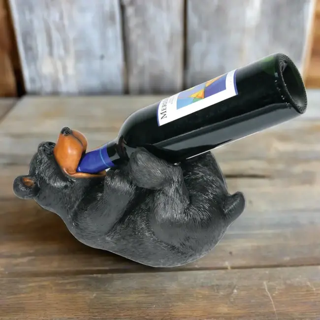 Rivers Edge Wine Bottle Holder Bear
