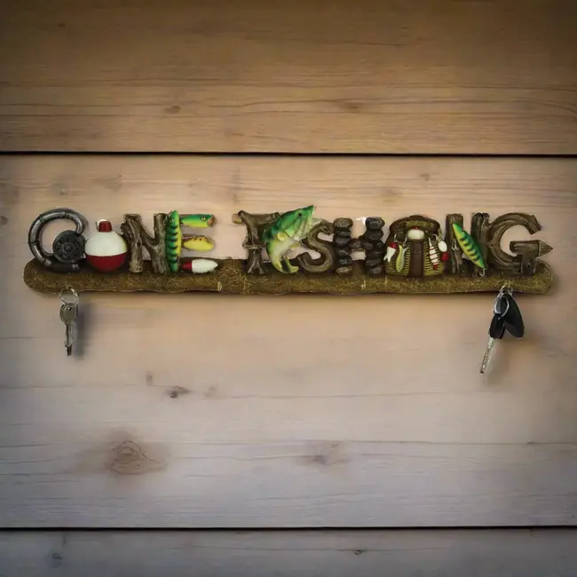 Rivers Edge Key Rack Gone Fishing