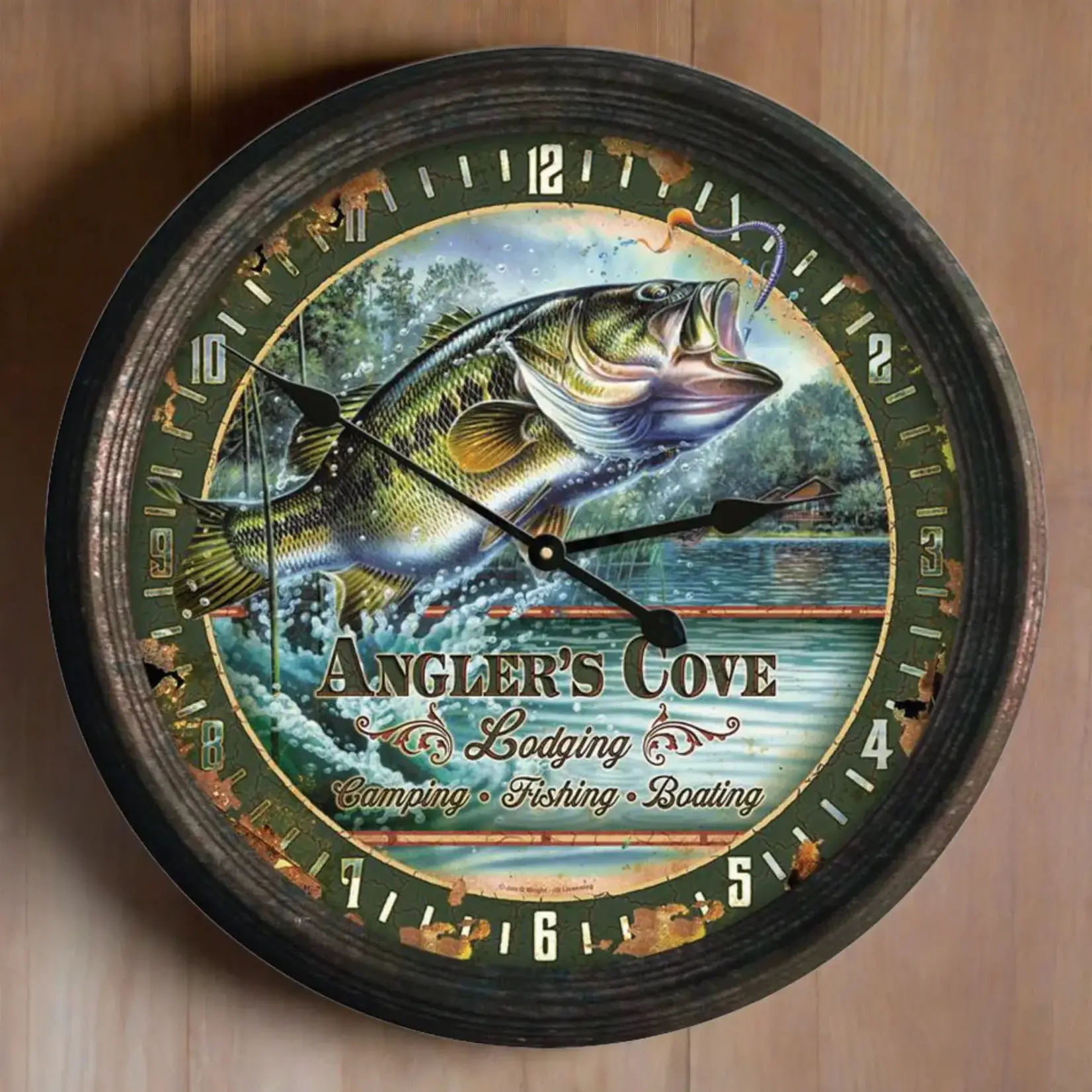 RIVER'S EDGE PRODUCTS Horloge Mural Rivers Edge Achigan