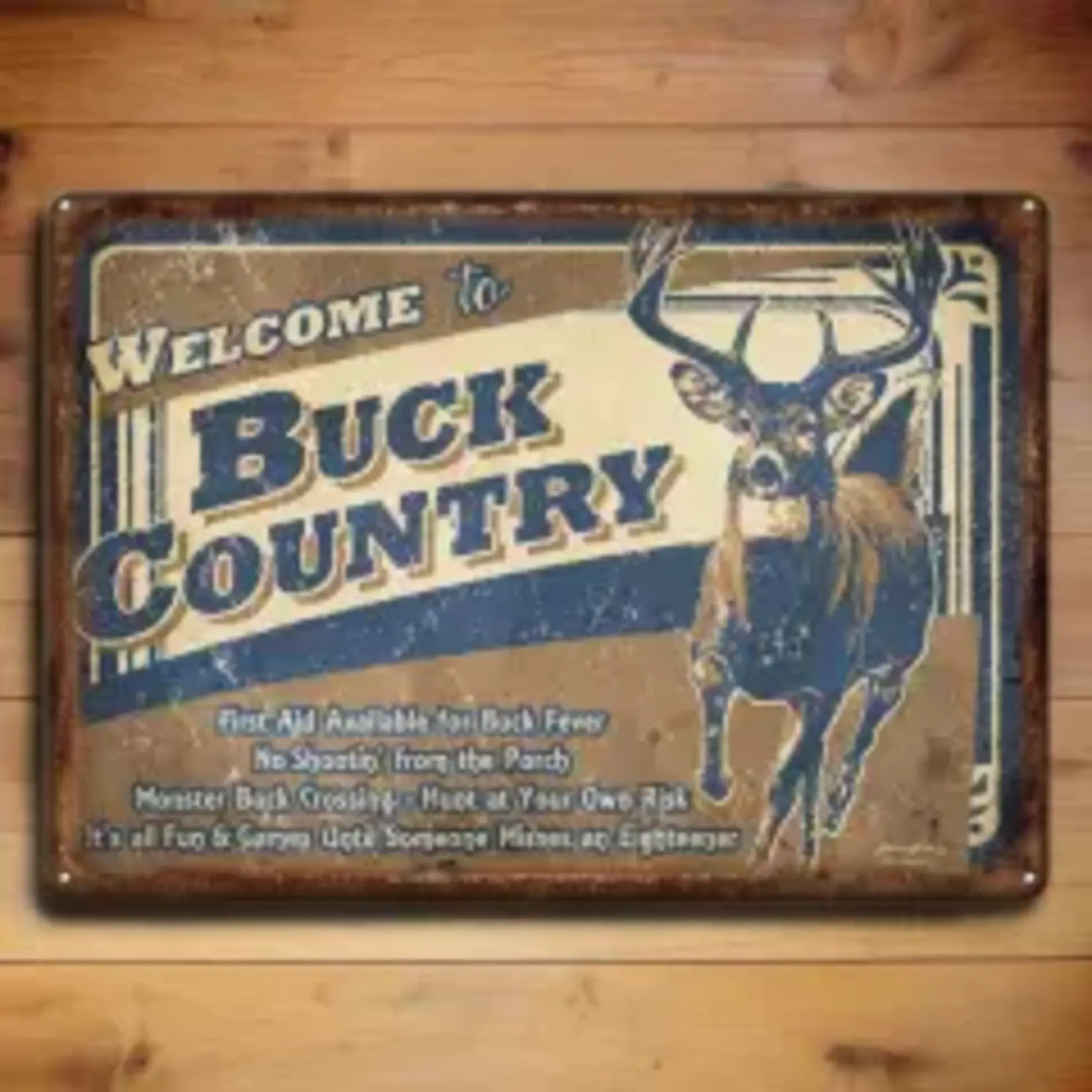 RIVER'S EDGE PRODUCTS Affiche River's Edge  12''X17'' Buck Country