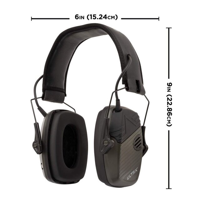 Allen Ultrx Stereo Olive Hearing Protector