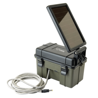 HME HME 12 Volt Battery With Case And Solar Panel
