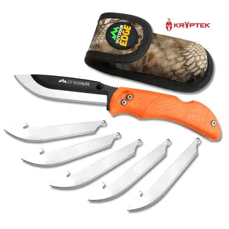 OUTDOOR EDGE Outdoor Edge Razorlite Folding Knife Orange 3.5'' with Sheath