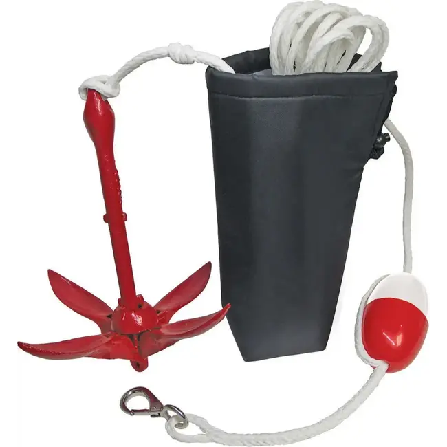 Trousse D'Ancre Pliante Blue Dog 3.5 lbs Avec Corde