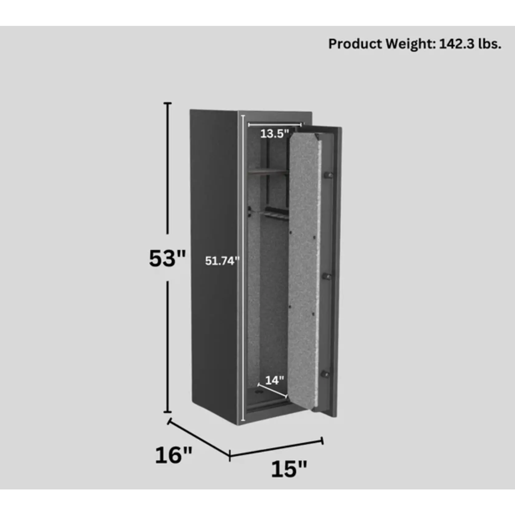 REDFIELD Armoire Redfield Avec Serrure Électronique Pour 12 Armes À Feu