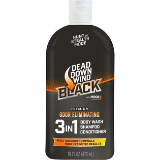 DEAD DOWN WIND Dead Down Wind Black Premium 3 in 1 Odorless Shower Gel 16 Oz