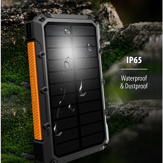Tough Tested Roc16 16000Mah Power Bank With Solar Panel