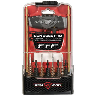 REAL AVID Ensemble de Nettoyage Real Avid Gun Boss Pro Handgun .22/9mm / .357 / .38 / .40 / .45
