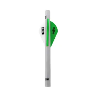BOHNING Shrink Fletch Bohning Blazer Vert/Blanc 6/pqt