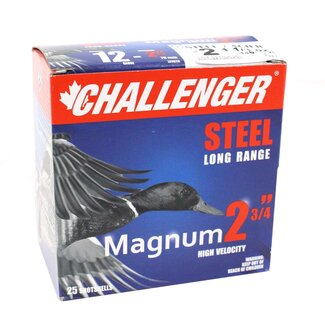 CHALLENGER Munitions Challenger Steel Magnum Cal.12 2-3/4" #2 1-1/8 OZ