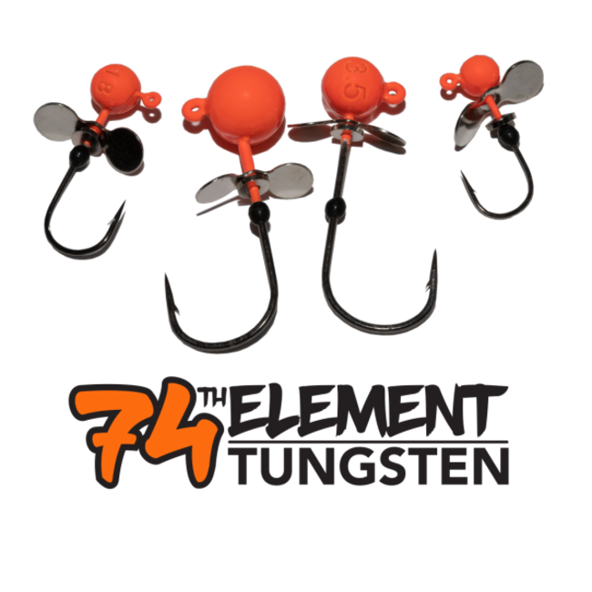 Tête De Jig Hélicoptère 74TH Élément Orange 3/PQT