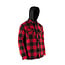 JACKFIELD Lined Shirt with Hood Red/Black