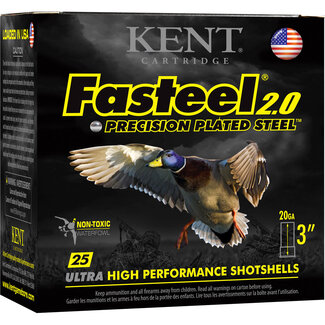 KENT Kent Fasteel Precision Plated Steel 2.0 Ammunition 20ga 3" #3 7/8oz
