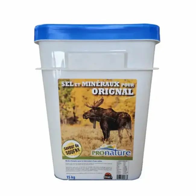 Pronature Bucket of Salt and Minerals for Moose Sulfur flavor 15kg
