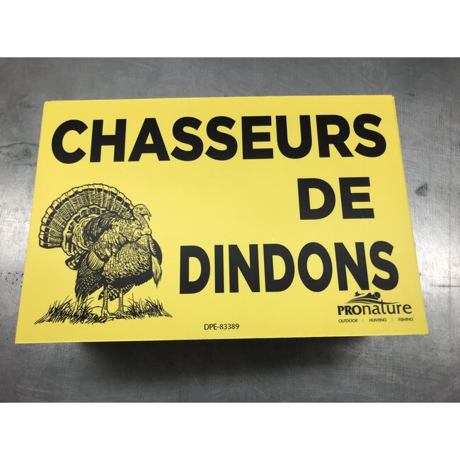Pronature Poster Chasseur De Dindon 12X8