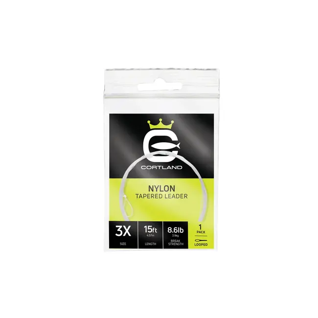 Cortland Nylon Leader 9' 5X 5.4Lbs 2/Pkg