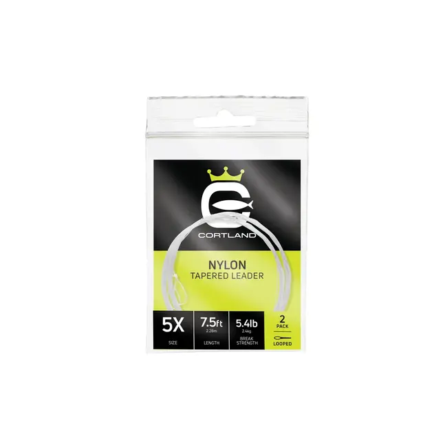 Cortland Nylon Leader 9' 3X 8.6Lbs 2/Pkg