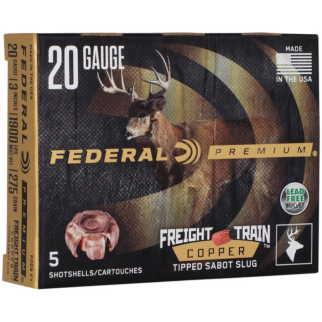Federal Premium Freight Train Copper Ammunition 20 Gauge 3'' 275gr