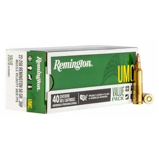 REMINGTON Remington JHP Ammunition Cal.22-250 REM 50gr 40/Bx