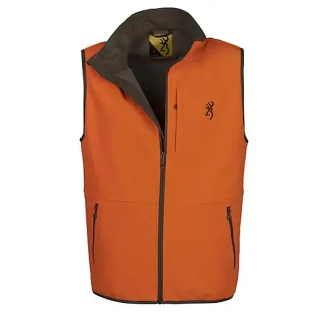 Browning Soft Shell Reversible Vest Orange/Brown