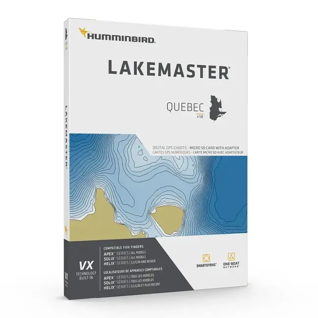 Carte GPS Humminbird  Lakemaster Québec VX v1.0