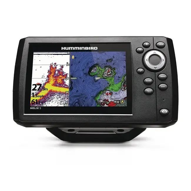 Humminbird Helix 5 CHIRP GPS G3 Fish finder with LakeMaster QC Map