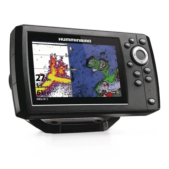 Humminbird Helix 5 CHIRP GPS G3 Fish finder with LakeMaster QC Map