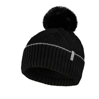 ALPER Tuque À Pompom Alper Bernina Noir Pour Femme