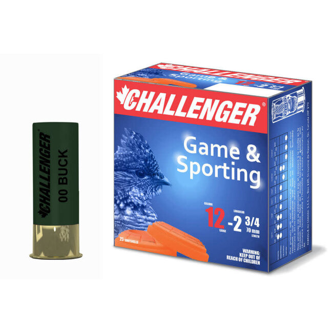 Challenger Ammunitions Buckshot Cal.12 #00Buck 2 3/4'