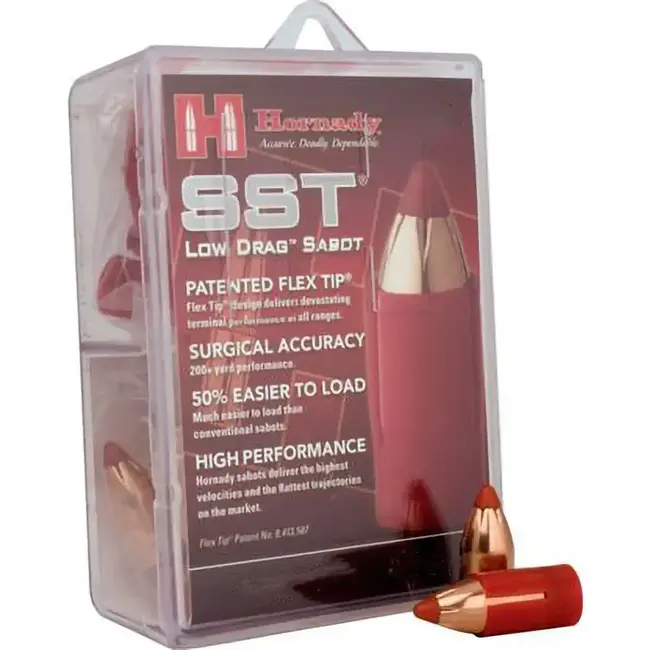 Boulets Hornady Sst Low Drag sabot Cal.50 250gr 20/Pqt