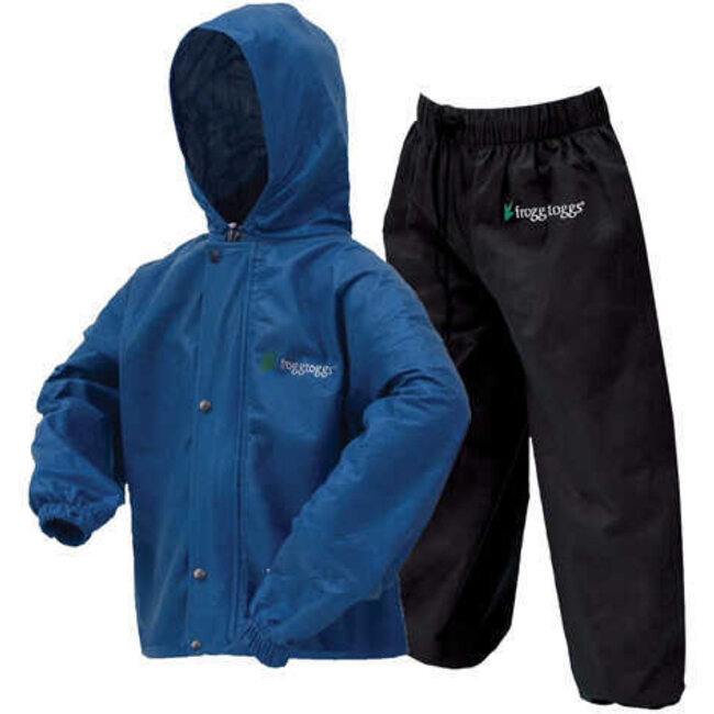 ENSEMBLE DE PLUIE FROGG TOGGS POLLY WOGGS ENFANT BLEU ROYAL