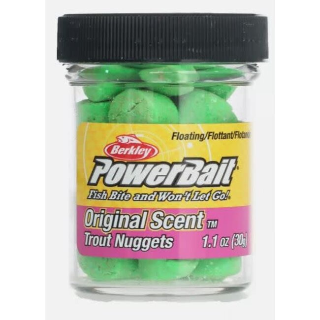 Appâts Berkley Powerbait Trout Nuggets Vert