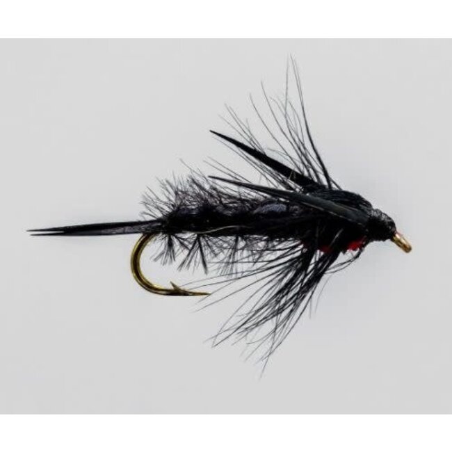 Mouche Etic Nymphe Black Helgramite Hameçon #10