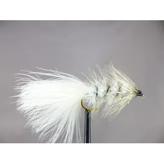 ETIC Mouche Etic Woolly Bugger White Crystal Flash Hameçon #10