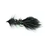 ETIC Etic Woolly Bugger Fly Black Kry Flash Hook #10 Lead Head
