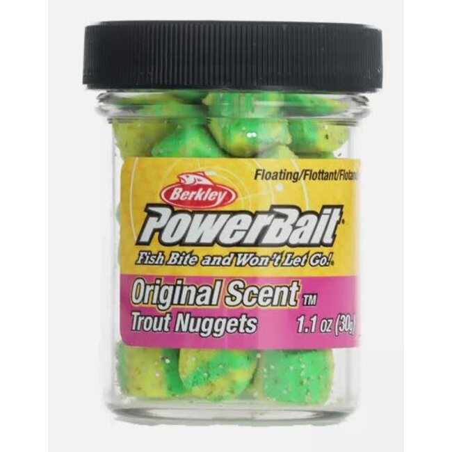 Berkley Powerbait Trout Nuggets Lime Twist 1.1 Oz