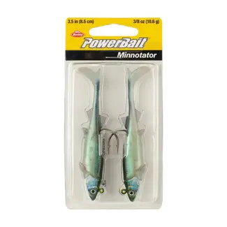 BERKLEY Berkley Powerbait Minnotator Swimbait 3.5'' 3/8oz Emerald Shiner