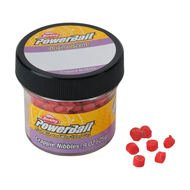 Berkley Powerbait Crappie Nibbles Nuggets .9oz Red