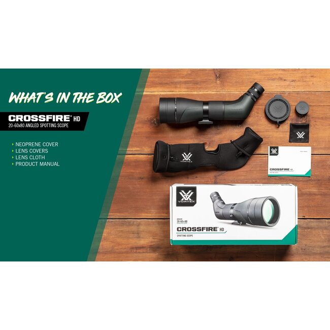 Vortex Crossfire HD Angled Spotting Scope 20-60X80mm