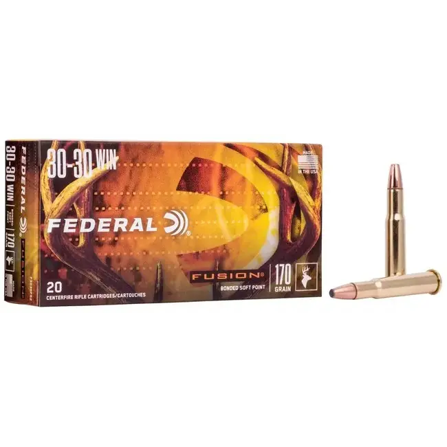 Munitions Fédéral Fusion Bonded Soft Point Cal.30-30 Win 170gr