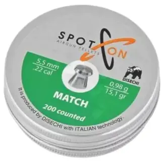 Spoton Match Pellets 15.1 Gr Cal.22 200/Qty