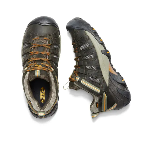 Keen Voyageur Men's Hiking Shoe Black Olive/Inca Gold
