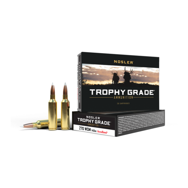 Nosler Trophy Grade Cal.270 WSM 140gr Ammunition